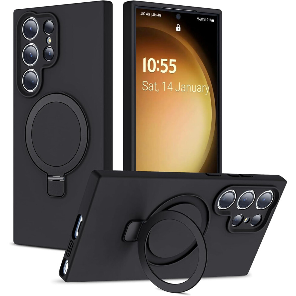 Samsung Galaxy S23 Ultra Case With Magnetic Ring Stand And 9152228059597