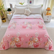 Milk Velvet Coral Fleece Throw Blanket Queen Size