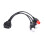 OBD-II Y-Splitter Cable for Diagnostic Tools 3/4/6 Pin 1