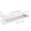 Rectangular Acrylic Cake Tray with Clear Lid White 1