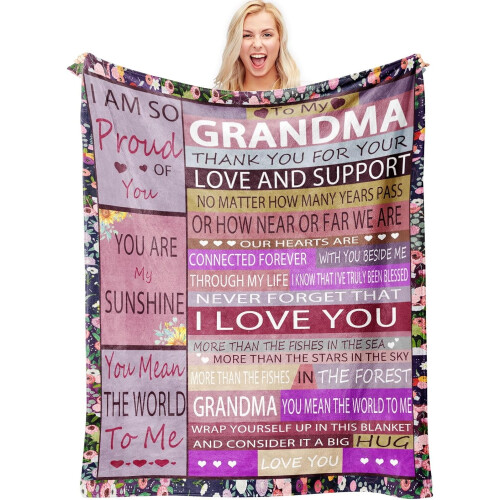 Oma-Geschenkdecke 60x80 Zoll