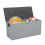 Resin Deck Storage Box Gray 75 Gallon Waterproof on Wheels 2