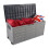 Resin Deck Storage Box Gray 75 Gallon Waterproof on Wheels 6