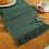 Chemin de table rustique d'automne avec pompons 18 x 90 pouces 1