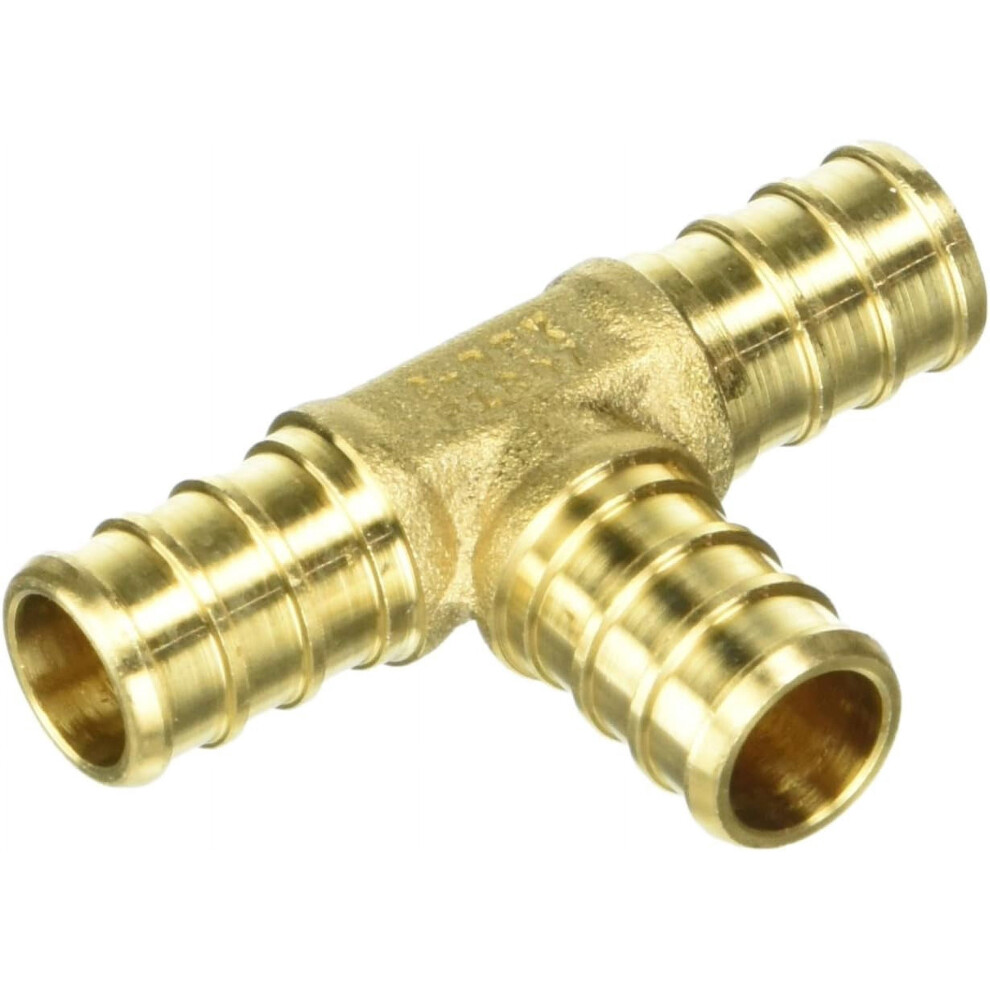 Brass Pex 1/2 Inch Tee Fitting 10 Pack 962029116981