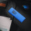 Isqueiro USB recarregável azul com sensor de toque e à prova de vento (1 unidade) 4