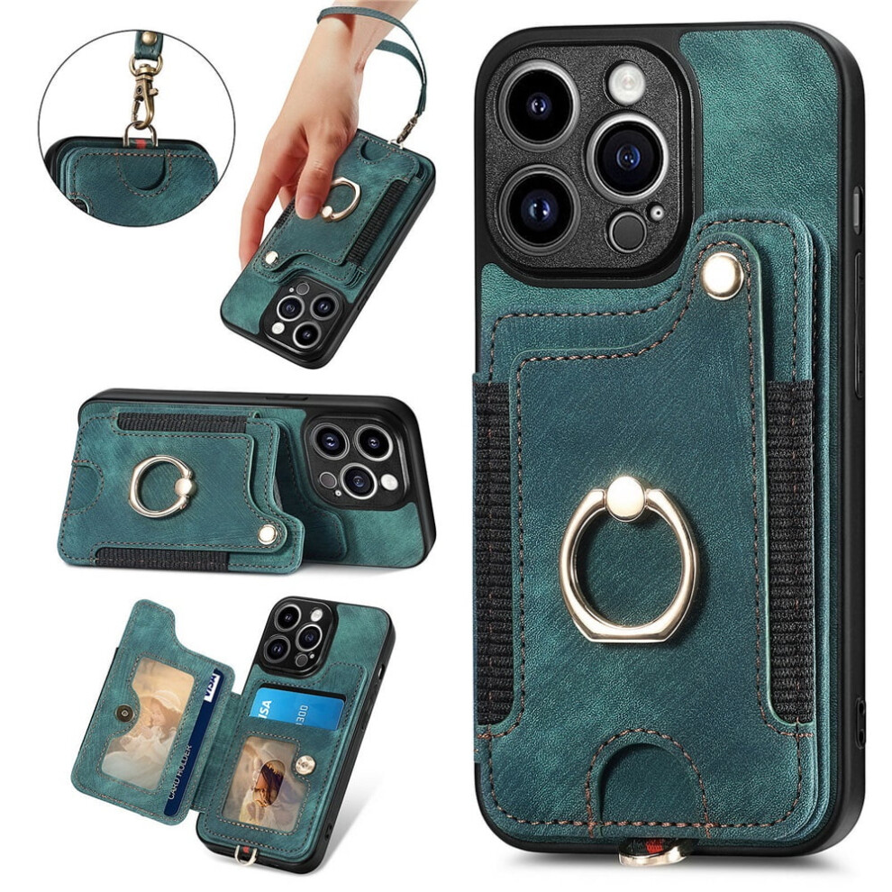 Iphone 13 Pro Max Wallet Case Pu Leather Green 9336866132106
