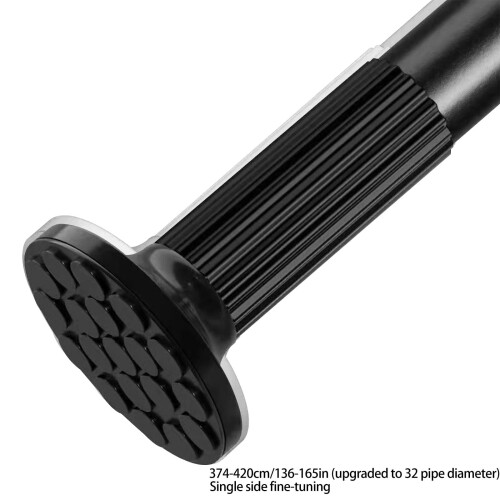 Tringle à rideaux extensible réglable 135-165 po blanche 2