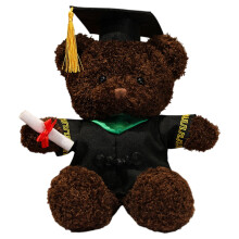 Graduation Bear Plush Toy 14 inch with Gown Cap Diploma