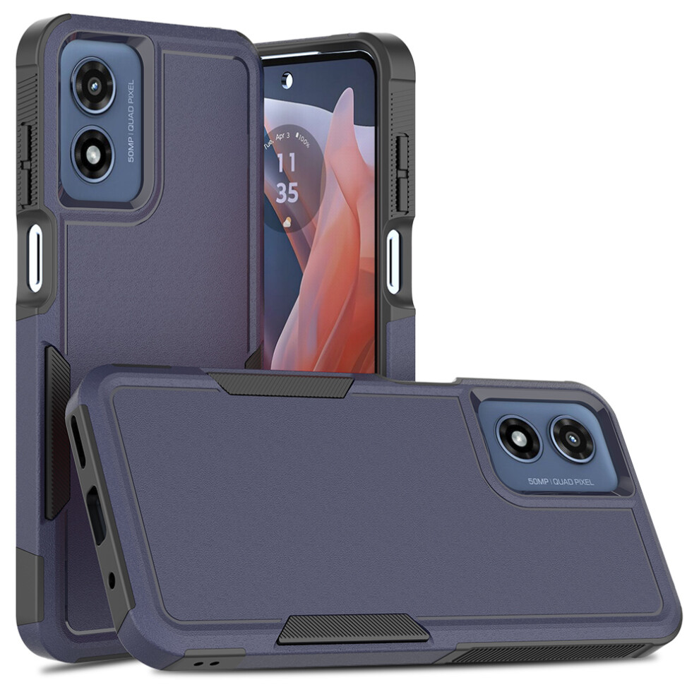 Defender Case For Motorola Moto G Play 4G 2024 Blue 9336866124620