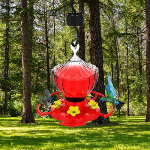 Hummingbird Feeder Pumpkin Shape Ant-Proof 5 Ports