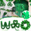 Grøn St. Patricks Day-guirlande med trekløverdesign 3