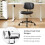 Office Desk Chair Black Low Back Height Adjustment 360 7