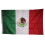 Mexiko-Flagge, gestickt, Nylon, 90 x 150 cm, mit Clips 3