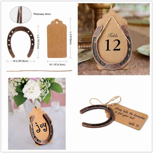 Bronzene Hufeisen-Hochzeitsgeschenke, 30 Stück 2