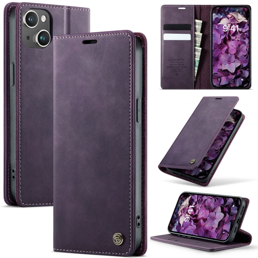 Caseme Calf Leather Wallet Case For Iphone 15 Plus Â 9336866123715