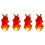 4X Halloween Floating Fireball Prop Flame Lamp Prop Artificial Fake Fire Floating Props No Flame 1