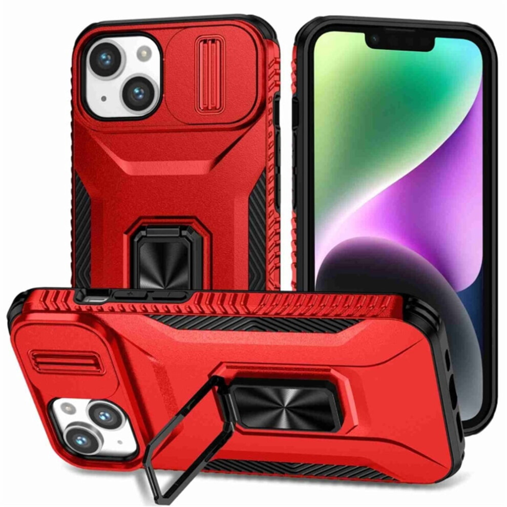 Iphone 13 Slim Fit Shockproof Hybrid Case Red 9336866128444