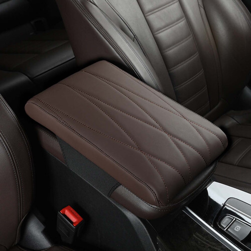 Car Seat Cushion Memory Foam Mesh Armrest Pillow Red