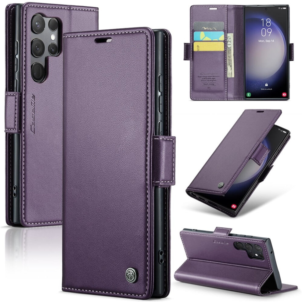 Caseme Leather Wallet Case For Samsung Galaxy S23 Ultra 9336866127713