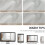 Conjunto de 2 painéis de cortina transparentes off-white, 137 x 160 cm (54 x 63 polegadas). 3