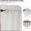Conjunto de 2 painéis de cortina transparentes off-white, 137 x 160 cm (54 x 63 polegadas). 4