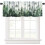 Forest Valance Curtains Watercolor Green Misty Tree 1