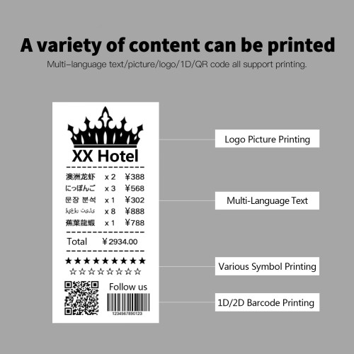 58mm thermal receipt printer portable Bluetooth 2