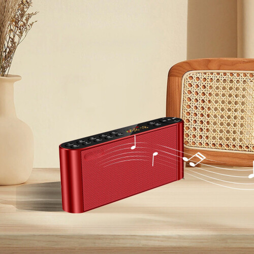 Bluetooth-luidspreker met FM-radio, MP3-speler, HD-geluid, microfoon en bas. 1
