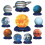 Planet Theme Honeycomb Centerpiece 10pcs 1