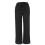 Calça cropped feminina de algodão e linho com pernas largas, preta, tamanho G 5