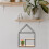 Wall-Mounted Double Shelf Iron and Wood 1 Piece 3