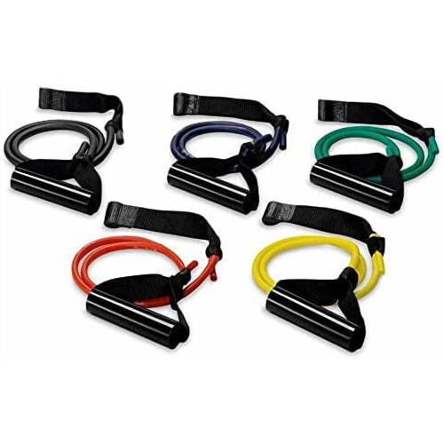 ExerBand Resistance Tubing Single Strand 3 ft 5-Pack