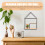 Wall-Mounted Double Shelf Iron and Wood 1 Piece 6