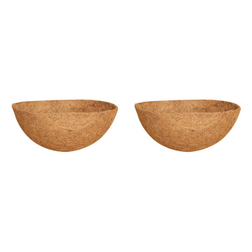Metal half-round wall planter with coco liner1pack 2