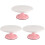 Rotating Cake Stand Pink 27.5x27.5x10cm 3-Pack 1