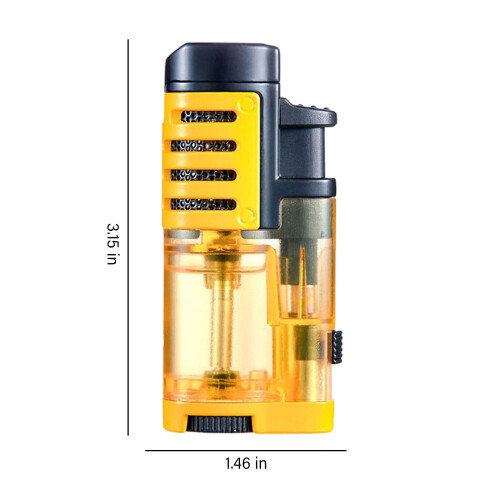 Torch Lighter Triple Jet Flame Windproof Adjustable BBQ 2