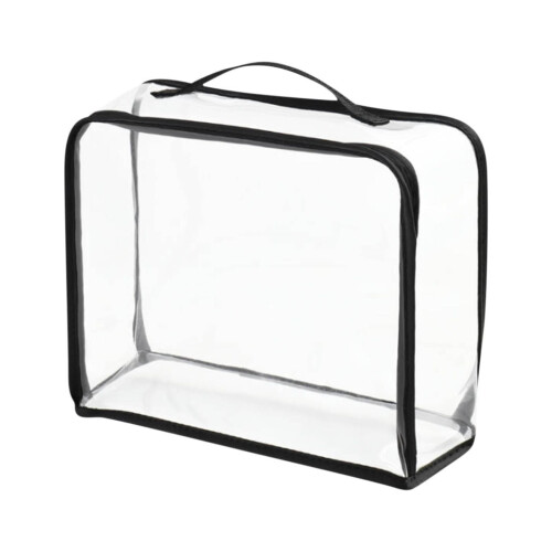 Clear makeup toiletry bag with zipper waterproof 1 piece 1