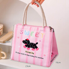 Sac isotherme réutilisable et étanche pour déjeuner, idéal pour les repas.