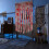 Cortina de gaze manchada de sangue para o Halloween, 39,37 x 64,96 polegadas. 4