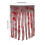 Cortina de Halloween manchada de sangue, 39,4 x 65 polegadas, gaze, impressão de mão 3