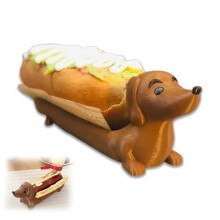 Bandeja para perritos calientes con forma de perro salchicha (1 unidad)