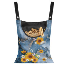 Porte-sac à pinces à linge tournesol avec grande ouverture (2 pièces)