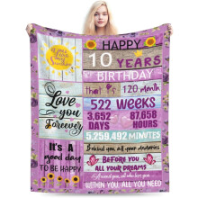 Couverture d'anniversaire pour filles 101,6 x 127 cm