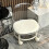 Acrylic Pulley Chair Ergonomic Low Rolling Stool with 4