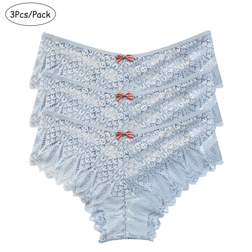 Dame blonde bikinitruse med kryss, 3-pakning