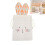 Burlap drawstring gift bag bunny design 1 pack 1
