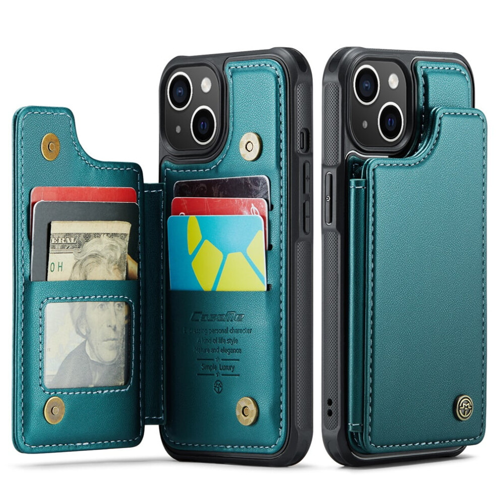 Caseme Leather Wallet Case For Iphone 14 Plus 6.7 Inch Green 941196064998