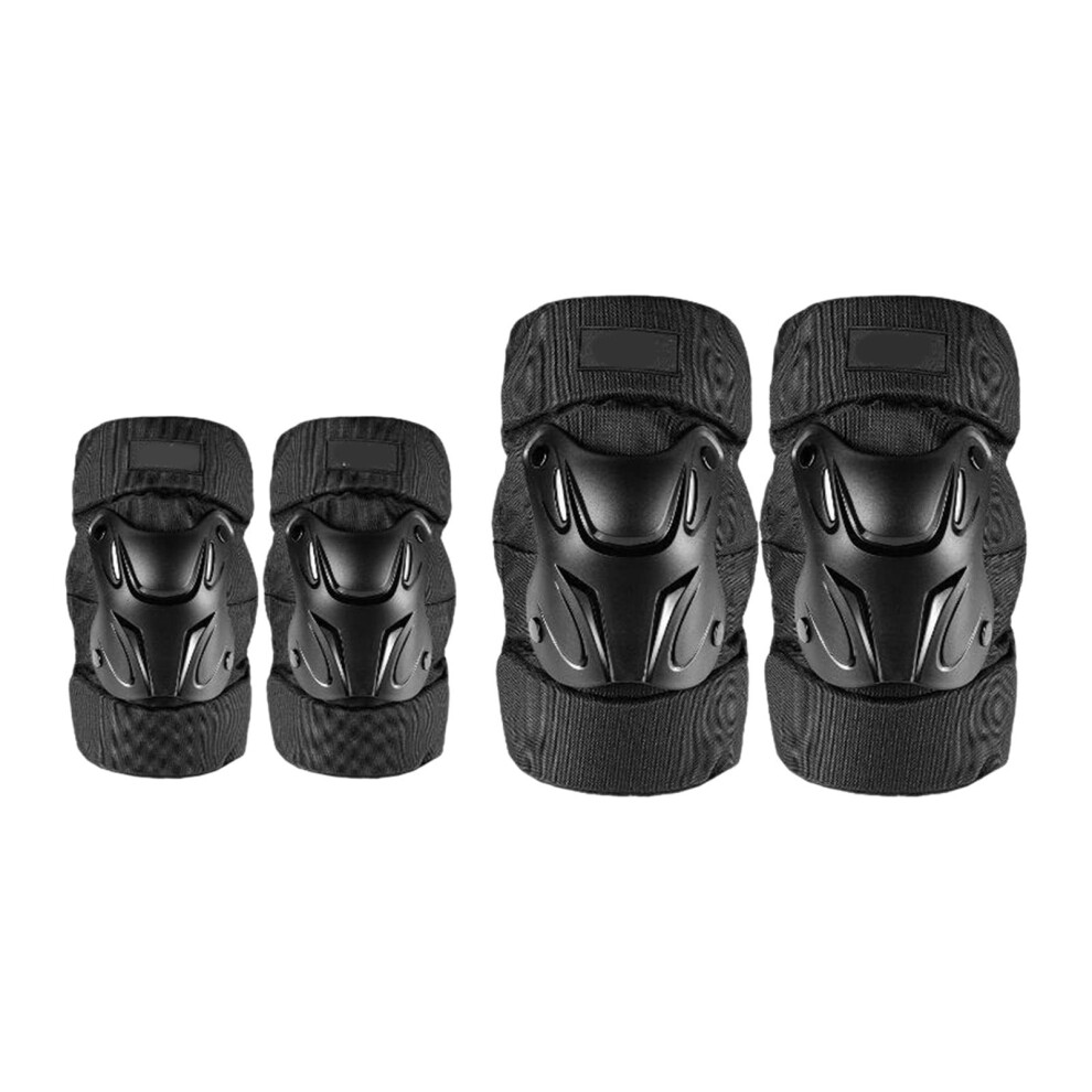 Motorcycle Knee And Elbow Protector Breathable Black 9336866147490
