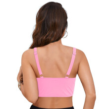 Women's Bikini Top - Supportive Swimsuit for Large Bust - 2026 Cut Out Twist Swim Top